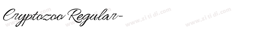 Cryptozoo Regular字体转换